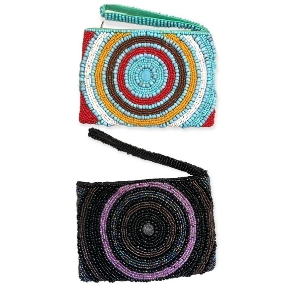 BEADED WRISTLETS set of 2 NWOT - Picture 2 of 4